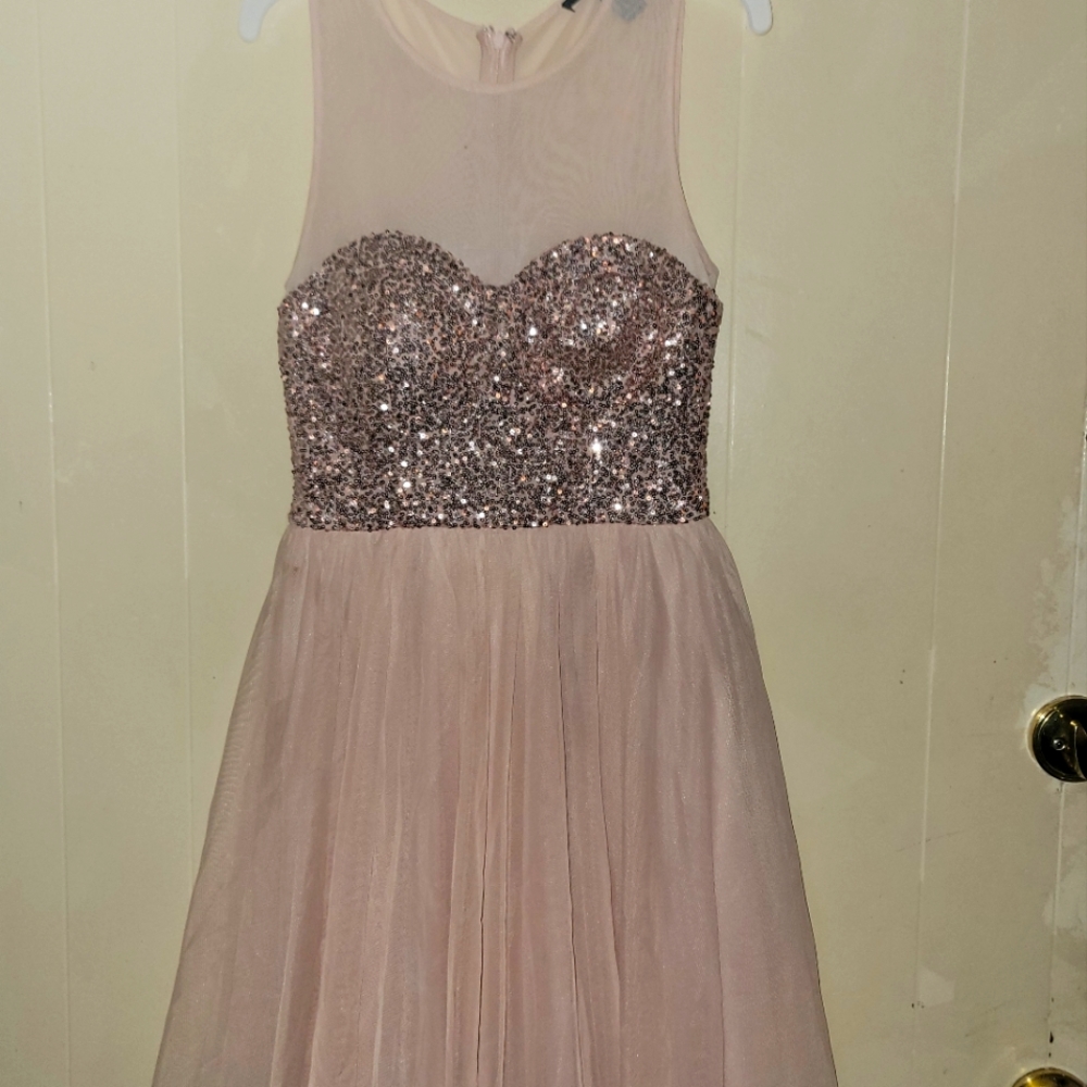 Small sequins formal dress